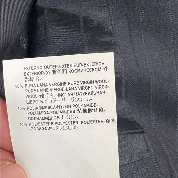 Versace Collection Men’s Pinstripe Wool Blazer Navy | EU 50 (≈ US 40R) - Picture 6 of 13